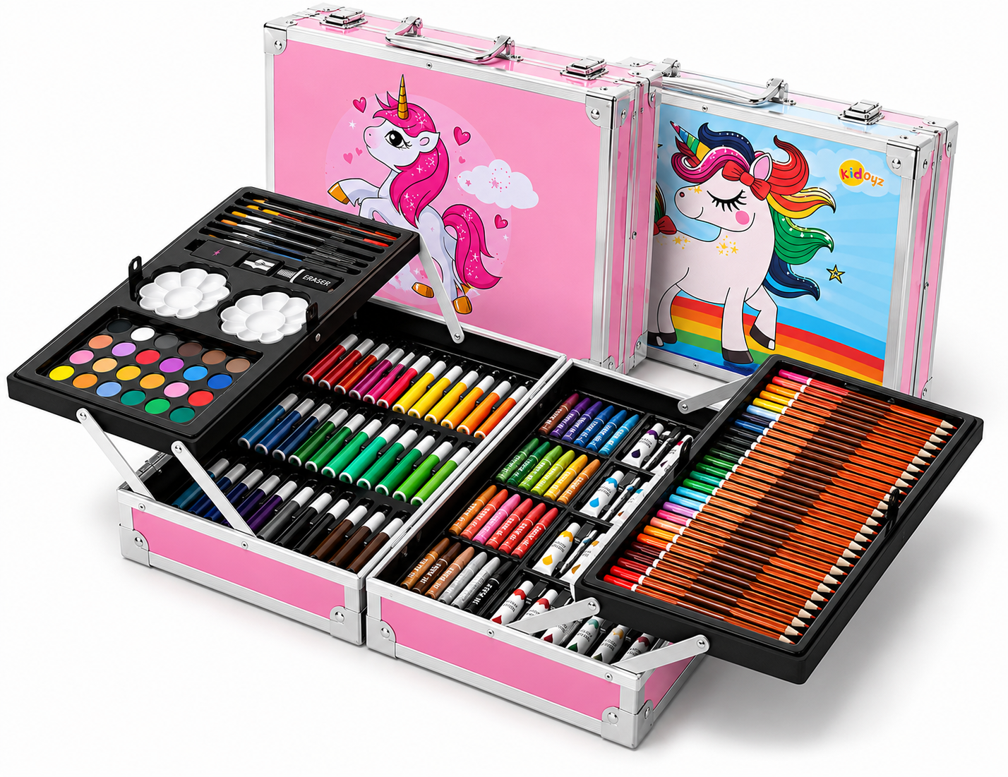 145-Piece Unicorn Art Set for Kids