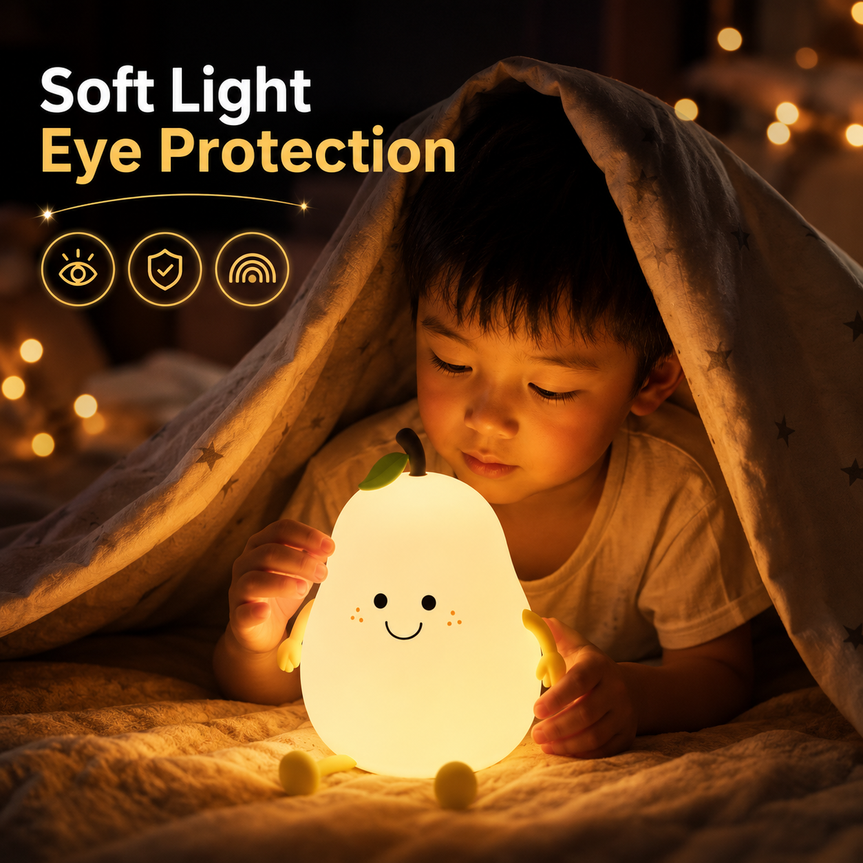 Cute Silicone Pear Shape Lamp
